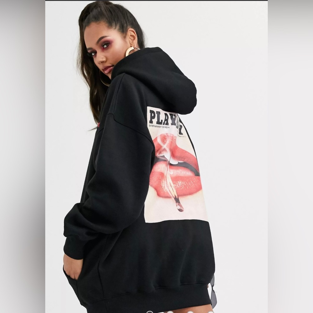 Missguided Oversized Playboy Sweater Dress